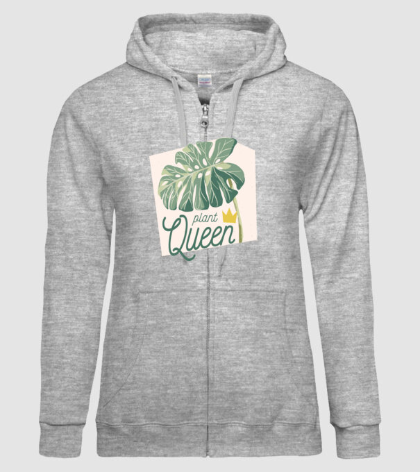 Plant Queen model gri pe tricou