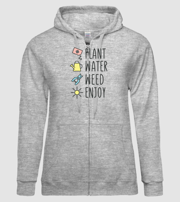 Plant Water Weed Enjoy model gri pe tricou