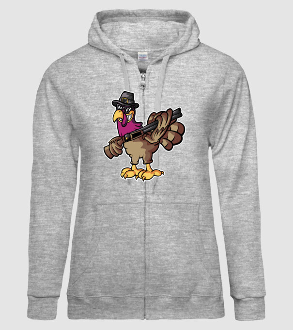 Shotgun Curcan model gri pe tricou