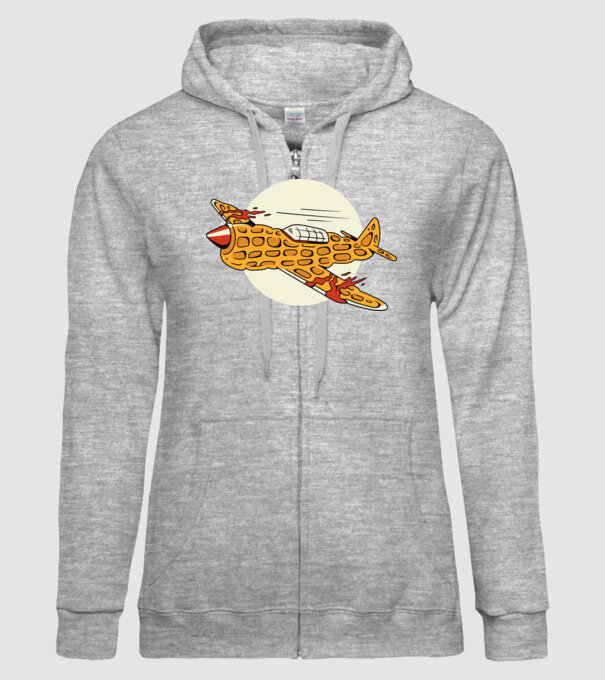 Prăjitură zburătoare model gri pe tricou