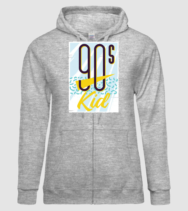 Retro 90s Kid model gri pe tricou