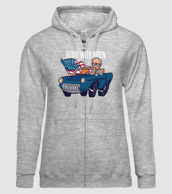 'Ridin'' with Biden - SUA 2020 alegeri' model gri pe tricou