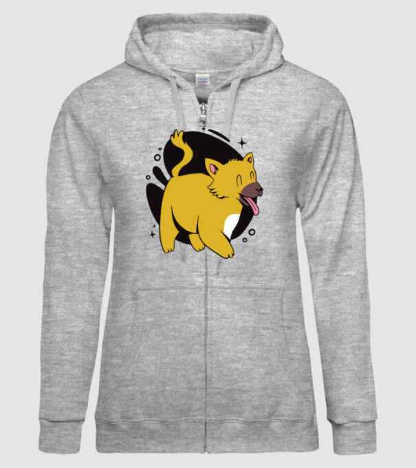 Vulpe model gri pe tricou
