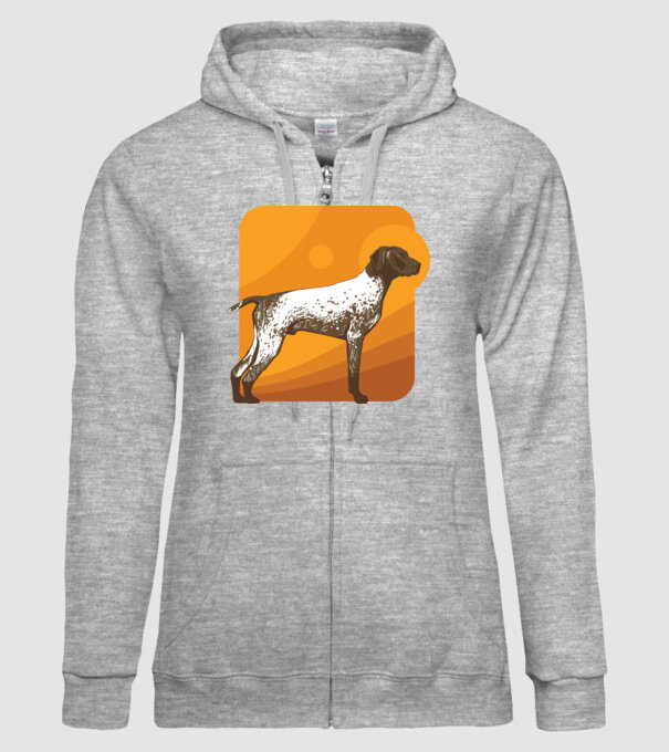Pointer cu părul scurt model gri pe tricou