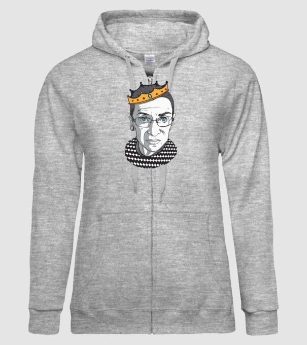 Ruth Bader Ginsburg model gri pe tricou