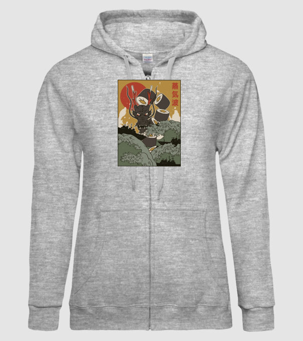 Dragon Sushi model gri pe tricou