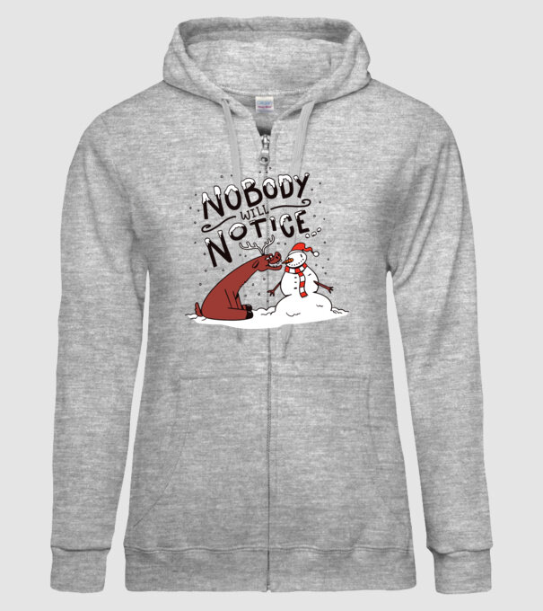 Nimeni nu va observa Om de zăpadă model gri pe tricou