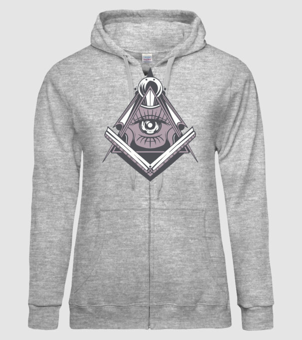 Masoni Illuminati model gri pe tricou