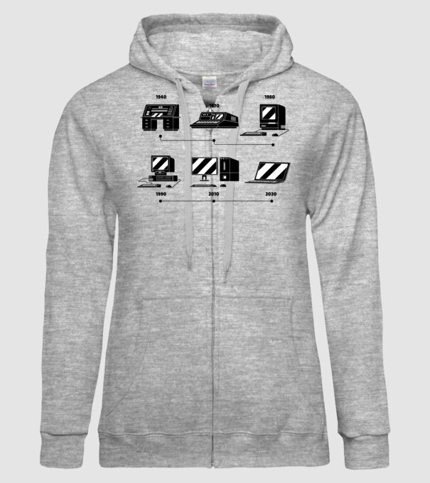 Evoluție Computer model gri pe tricou