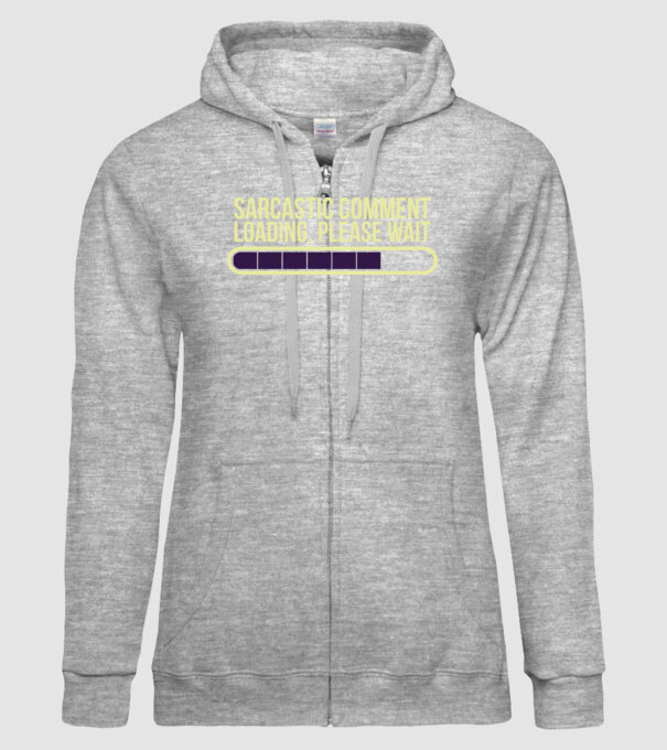 Comentariu sarcastic încărcare în curs model gri pe tricou