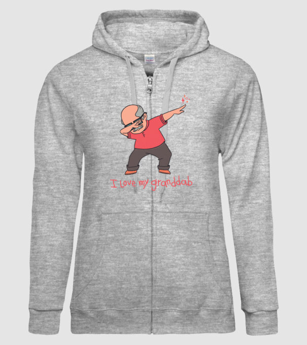 Îl iubesc pe bunicul meu model gri pe tricou