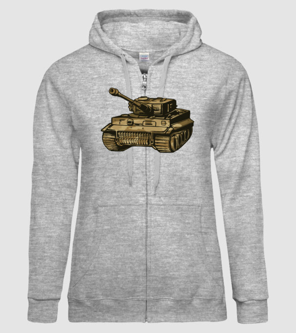 Tanc Mașină de luptă model gri pe tricou