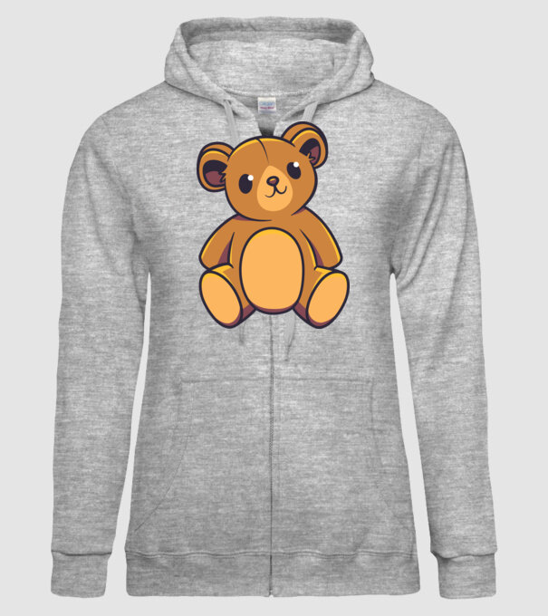 Ursuleț Teddy model gri pe tricou