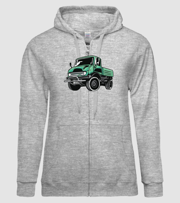 Camion model gri pe tricou