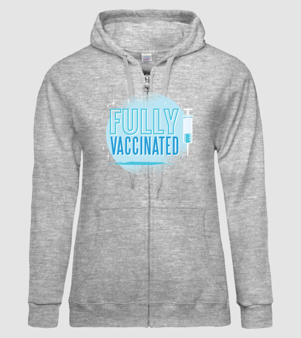 Complet vaccinat model gri pe tricou