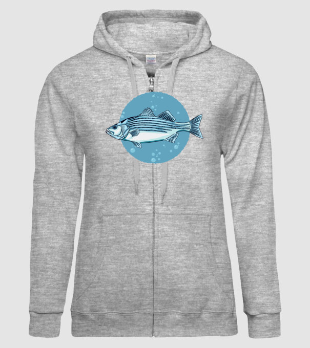 Biban de mare model gri pe tricou