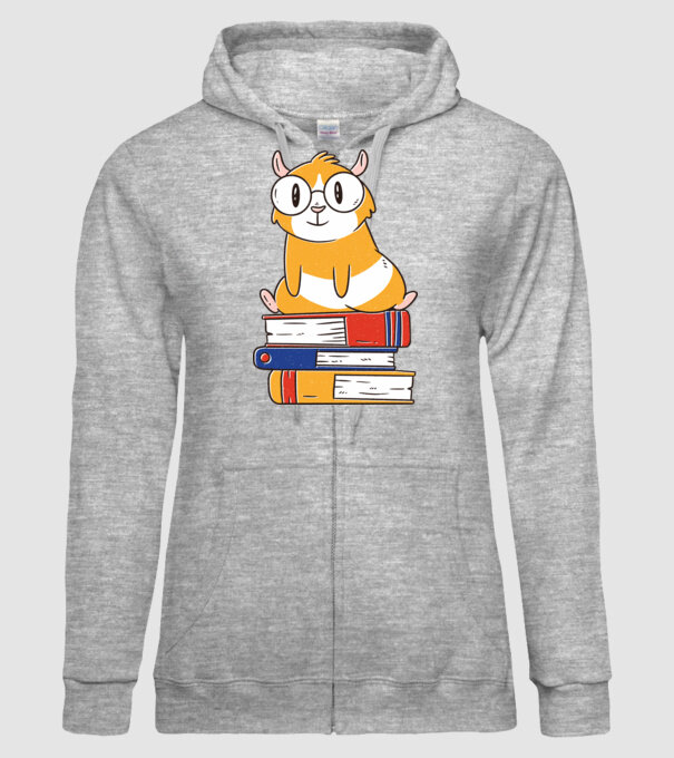 Porcușor de Guineea pe cărți model gri pe tricou