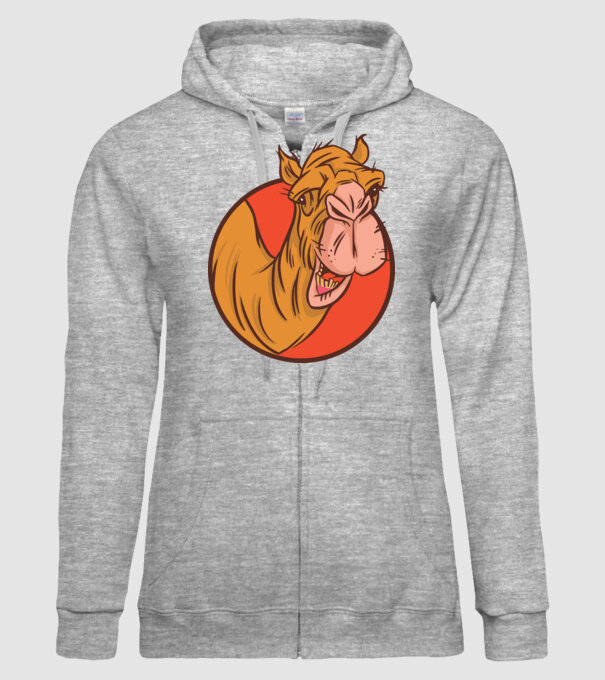 Cămilă model gri pe tricou