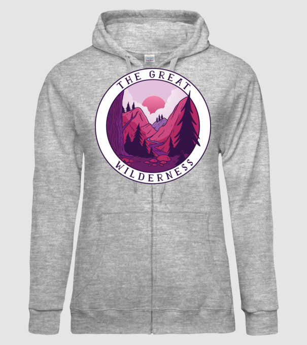 The Great Wilderness model gri pe tricou
