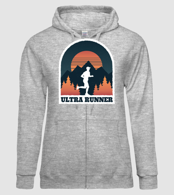 Ultra Runner Tricou alergare model gri pe tricou