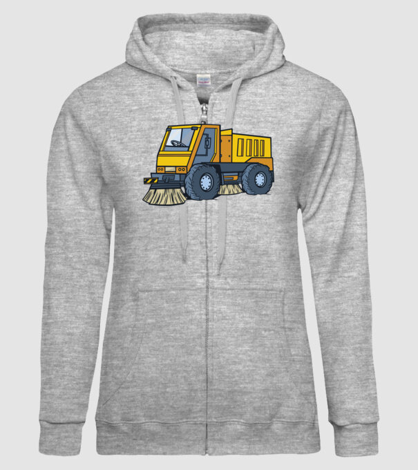 Camion spălare străzi model gri pe tricou