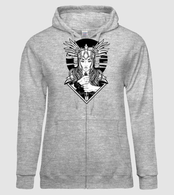 Zeița Valkyrie model gri pe tricou