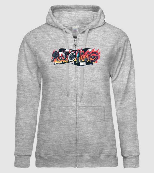 Cursă Racing model gri pe tricou