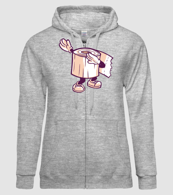 Hârtie igienică DAB model gri pe tricou