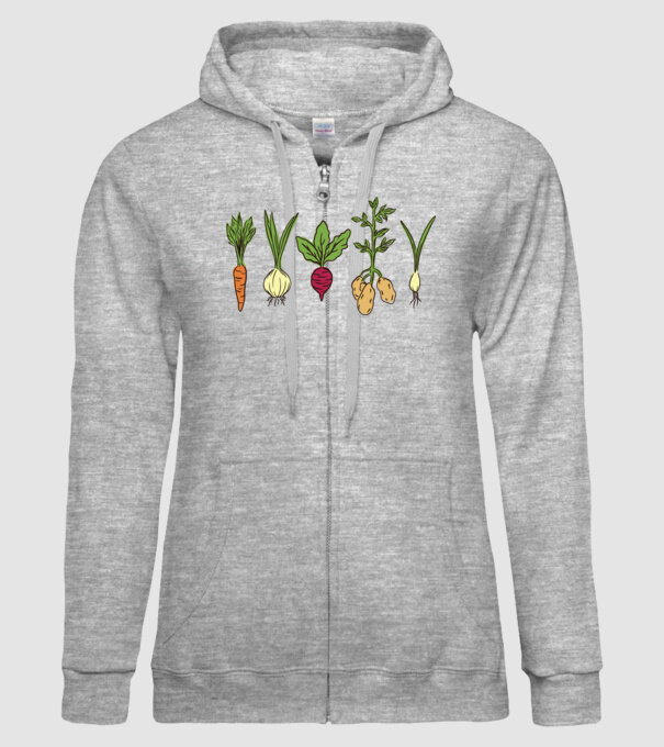 Legume model gri pe tricou
