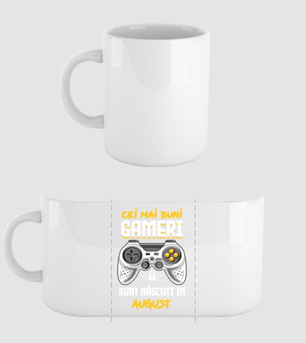 cei mai buni gameri sunt născuți în august model alb pe tricou