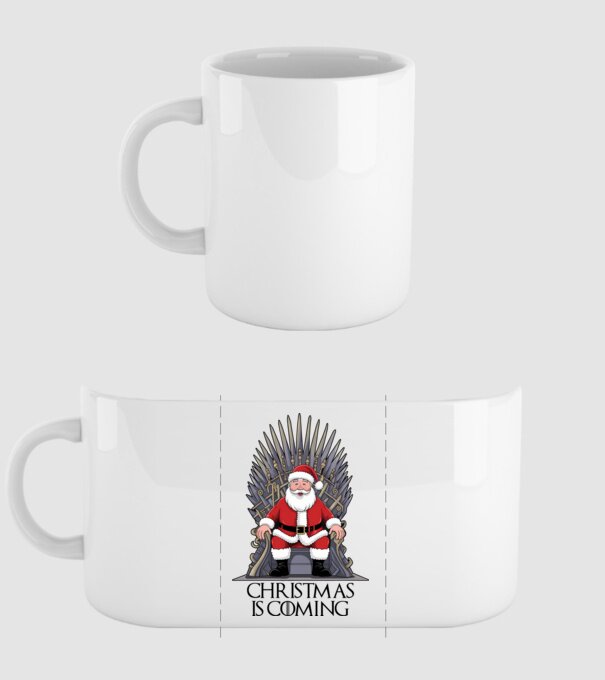 Christmas is Coming Alb model alb pe tricou