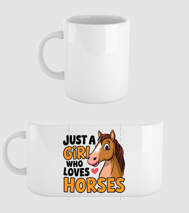 Just a girl who loves horses Alb model alb pe tricou
