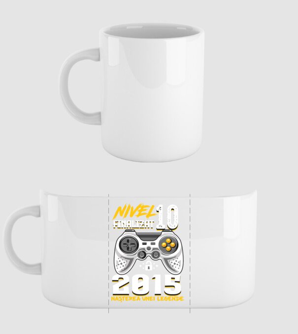 Nivel Finalizat 10 2015 model alb pe tricou