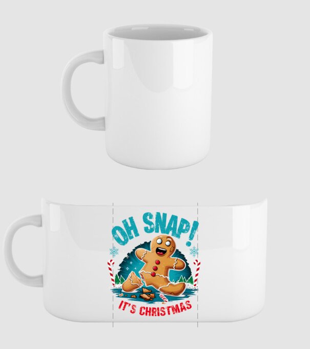 Oh snap! It's christmas Alb model alb pe tricou