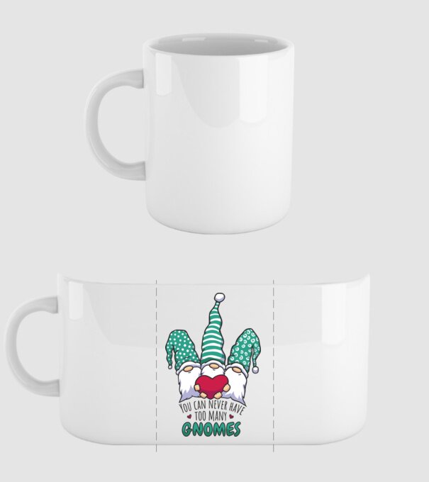 You can never have too many Gnomes model alb pe tricou