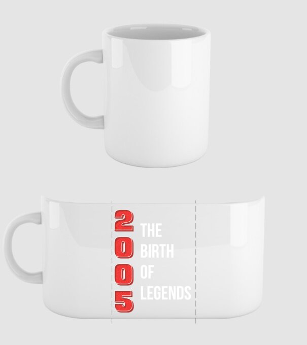2005 the birth of legends model alb pe tricou
