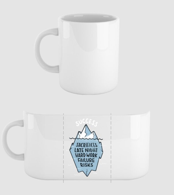 Succesul este doar vârful icebergului model alb pe tricou