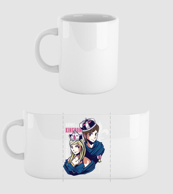 Anime este Regatul meu model alb pe tricou