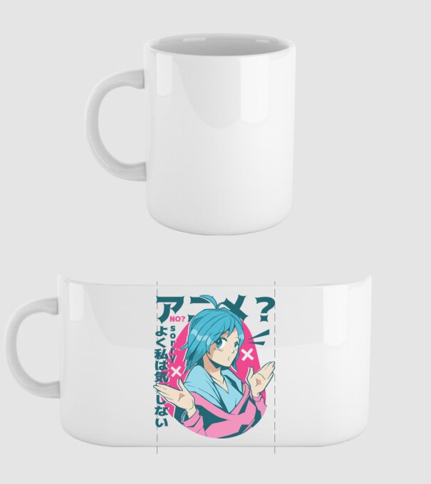 Tricou Anime model alb pe tricou