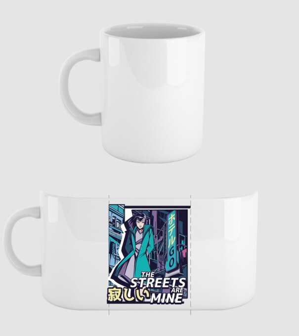 Anime Vaporwave benzi desenate model alb pe tricou