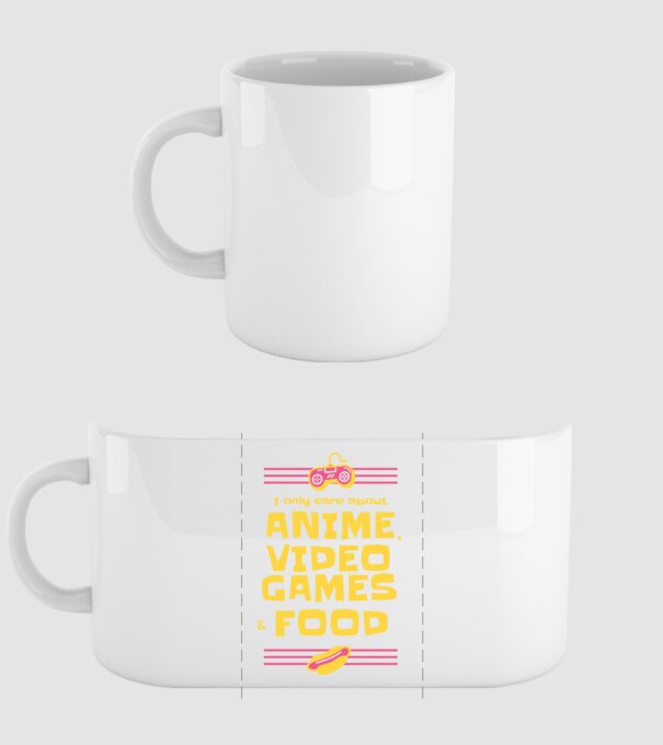 Joc video Anime model alb pe tricou