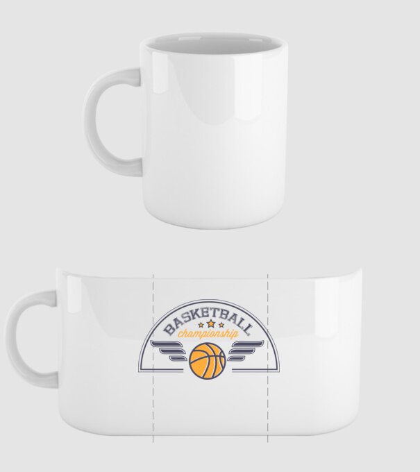 Basketball Championship model alb pe tricou