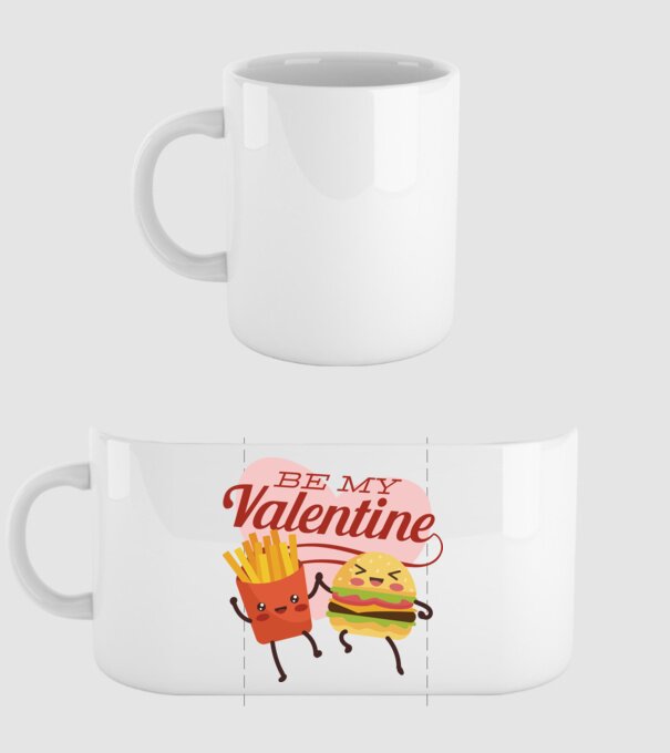Be my Valentine - Fii dragostea mea tricou pentru Valentine s Day model alb pe tricou