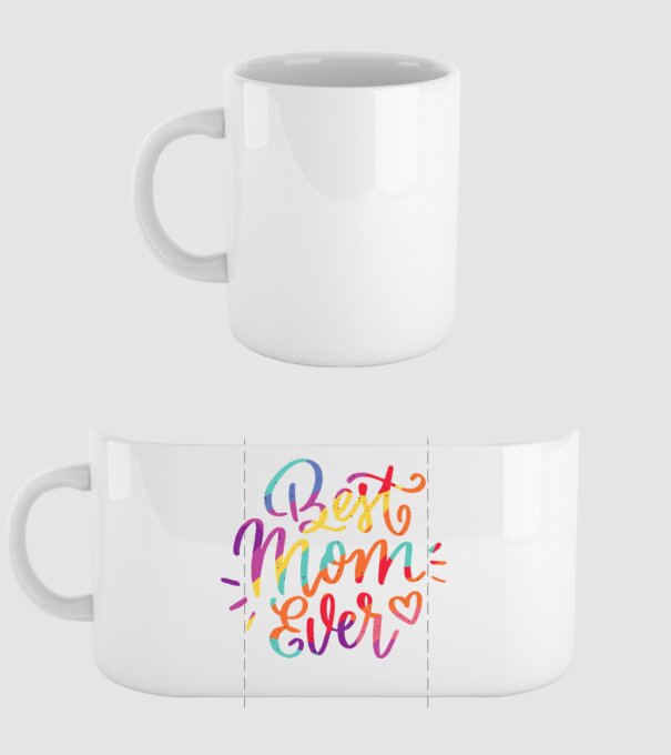 Best Mom Ever - Cea mai bună mamă model alb pe tricou