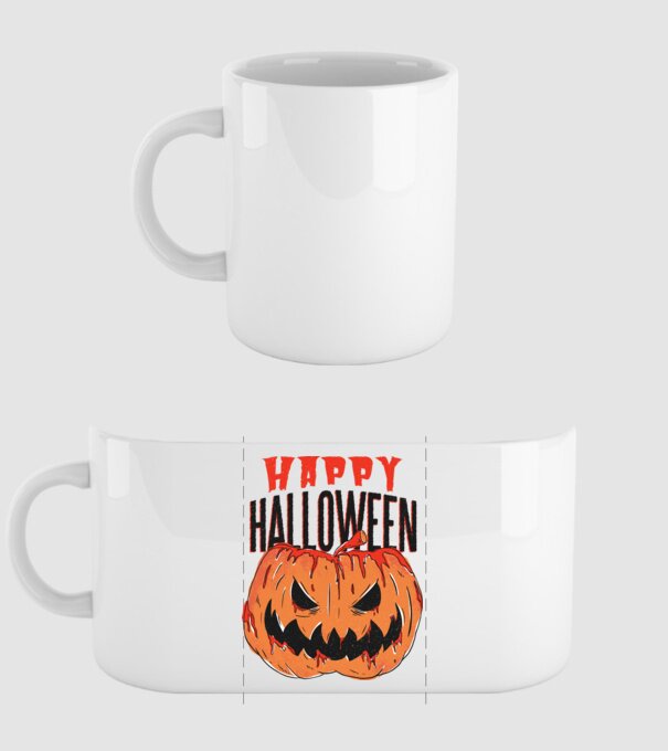 Happy Halloween Pumpkin model alb pe tricou