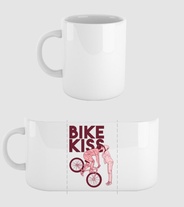 Pupici cu bicicletă model alb pe tricou