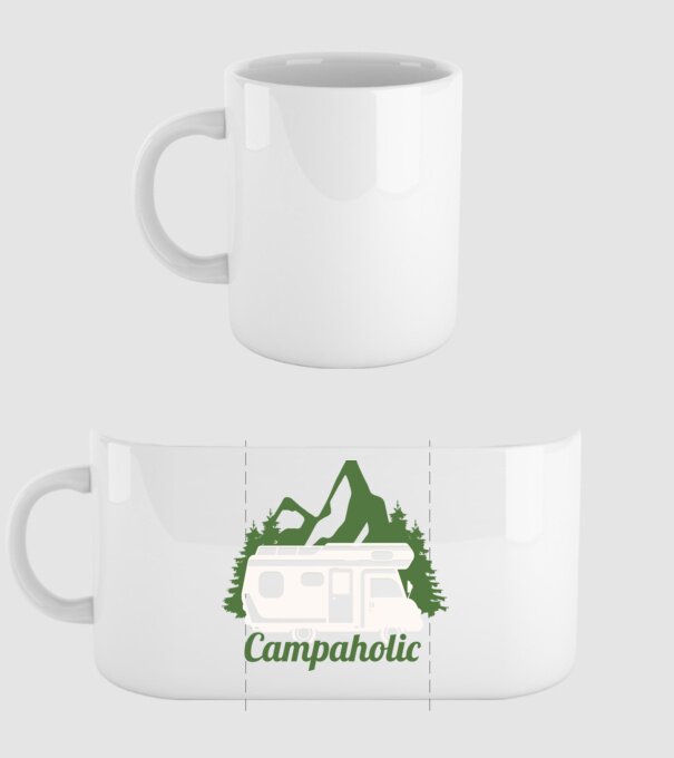 Campare Campaholic model alb pe tricou