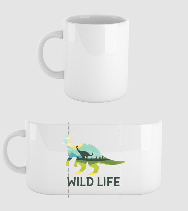 Dinosaur model alb pe tricou
