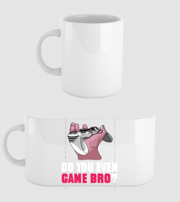 Do You Even Game Bro? model alb pe tricou