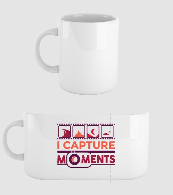 Prind momentele - Fotograf model alb pe tricou